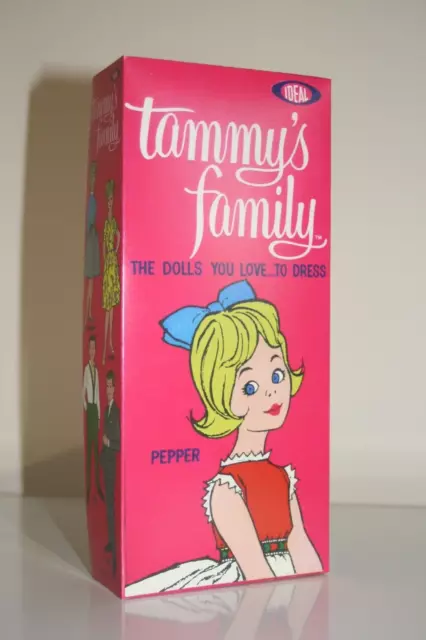 TAMMY FAMILY PEPPER BOX (REPRODUCTION) FOR 1960's "PEPPER" DOLL -TAMMY'S SISTER