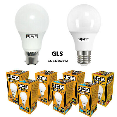 JCB LED GLS Ampoules 6w=40w 10w=60w 15w=100W Chaud Refroidir, Jour Es BC Vis