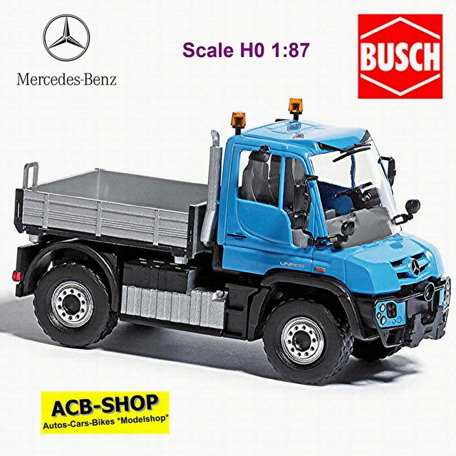 Voiture Miniature BUSCH Scala HO - Mercedes Classe C Bleue - Série Economy - Modèle Neuf