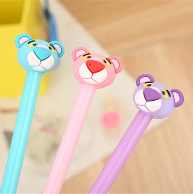 8pcs Cute Cartoon Kawaii Tiger Gel Ink Roller Ball Point Pens School Kids Gifts