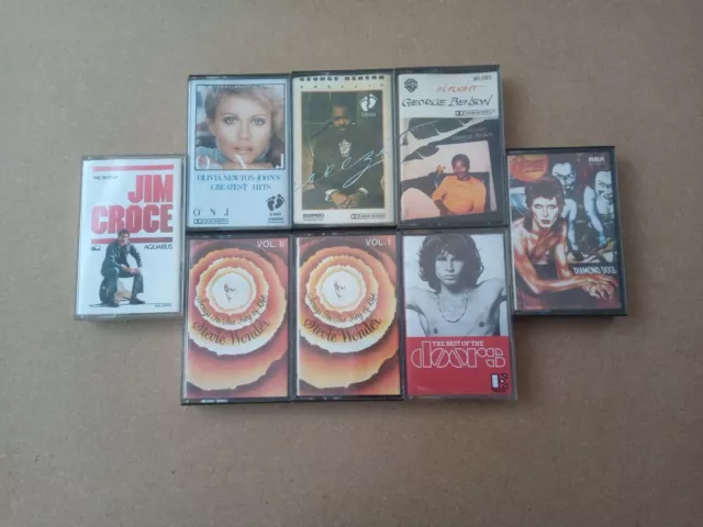 Bundle of Untested Cassettes George Benson Stevie Wonder The Doors UNTESTED