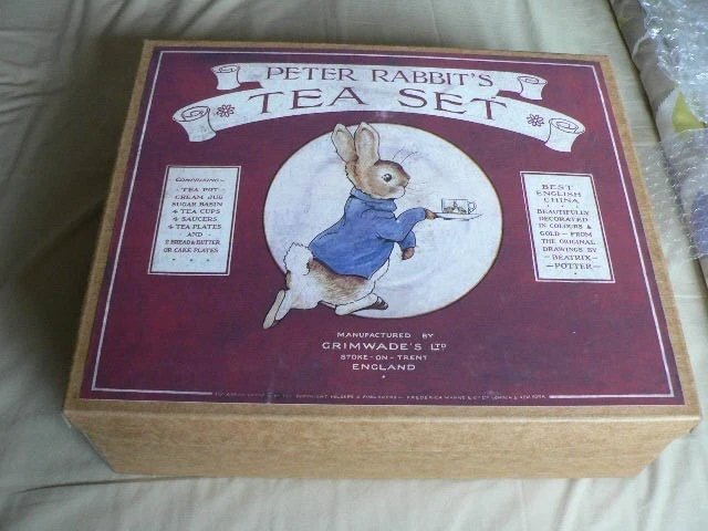 GRIMWADES BEATRIX Potter Peter Rabbit FULL TEA SET BOXED .. ultra ultra ...