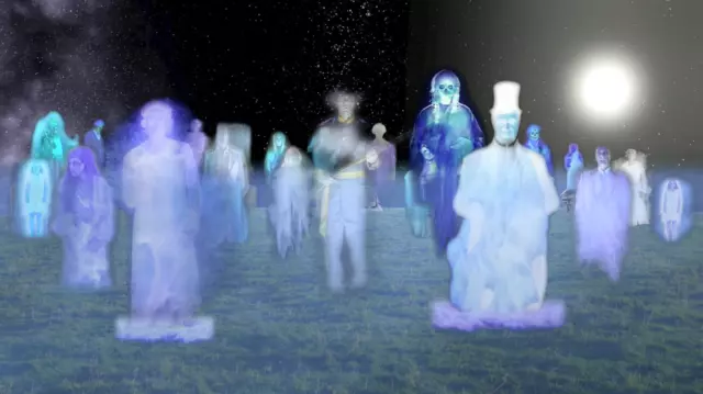 Halloween Ghosts Group USB flashdrive FX by  JON HYERS 2018 Video Projection