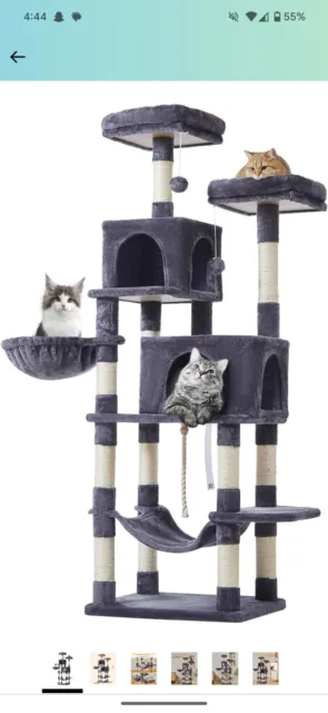 Cat Tree 66.2 Inch. 12 Scartching Posts