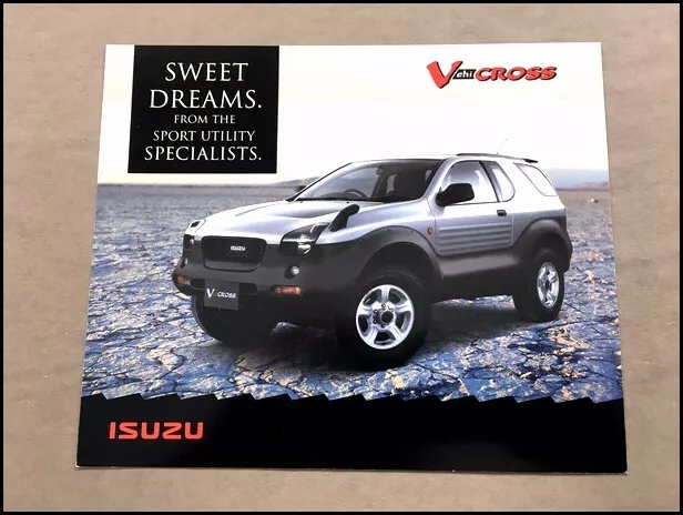 2000 Isuzu Vehicross 1-page Car Brochure Leaflet Data Card