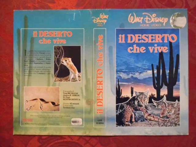 IL DESERTO CHE VIVE - Cover / Locandina di VHS ed. Walt Disney