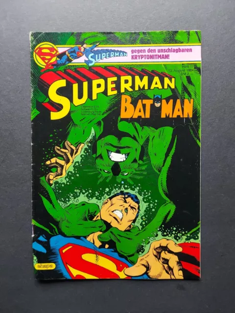 Ehapa - Superman Batman Heft 17 / 1984 - Mit Sammel-Ecke / Z2