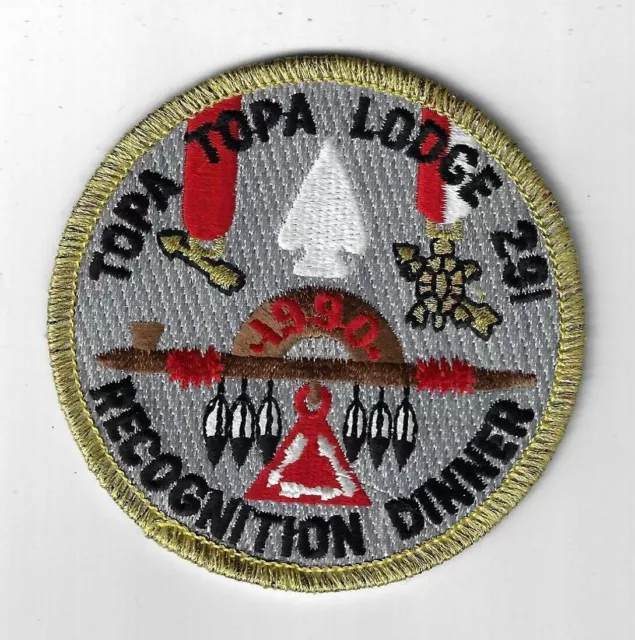 OA 291 Topa Topa 1990 Recognition Dinner Flap YMY Bdr. Ventura County CA [FBL-19