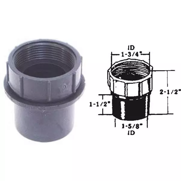 12-U S Hardware Mobile Motor Home RV ABS Plastic Strainer Swivel Adapter P-081C
