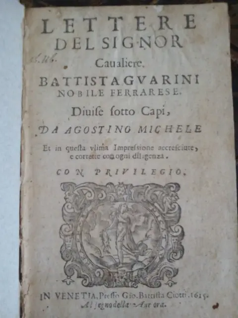 Guarini Lettere Venezia 1615
