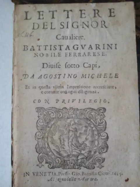 Guarini Lettere Venezia 1615