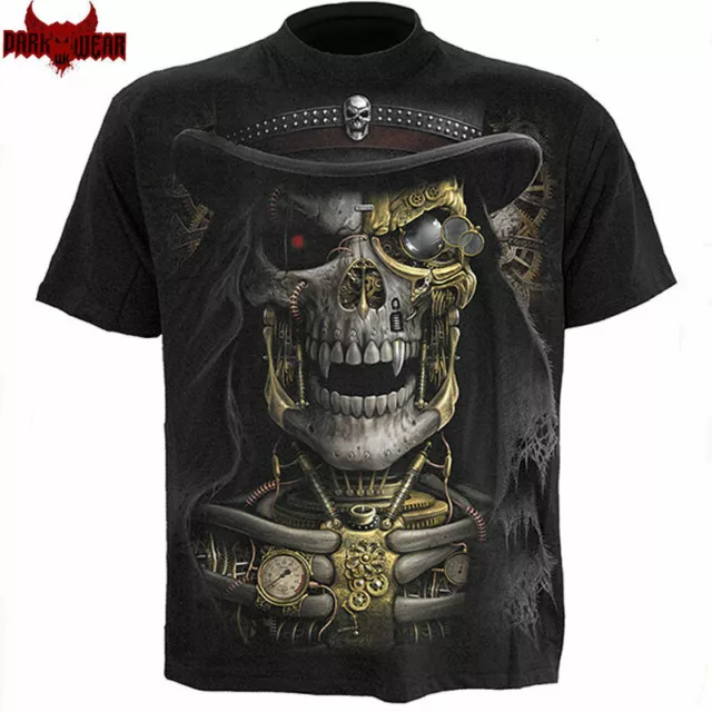 SPIRAL DIRECT STEAM PUNK REAPER T-Shirt,Top/Tee/ Biker/Grim Reaper/Skull/Goth