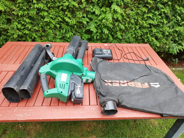 40V AKKU LAUBSAUGER Laubbläser FERREX® mit Fangsack, mit Akku und
