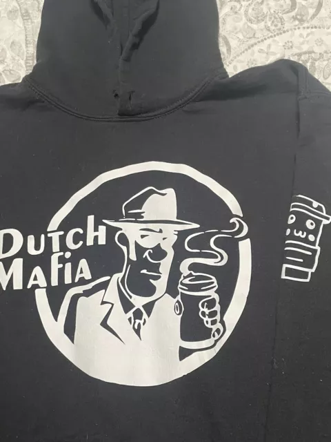 Dutch Mafia Hoodie Black Size Medium Dutch Bros.