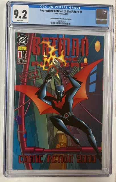 DC Comics BATMAN BEYOND #1 CGC 9.2 German Variant 1st app. TERRY MCGINNIS key !!