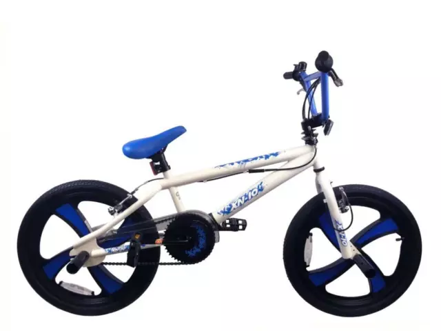 XN BMX Bike Boys Unisex Freestyle 20" MAG Wheel Gyro Stunt Bike White XN-10-20