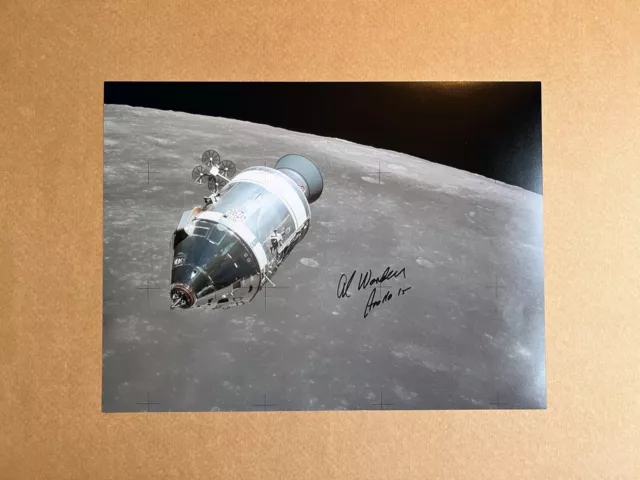 Al Worden hand signed Apollo 15 Command Module photo (16x12 photo)