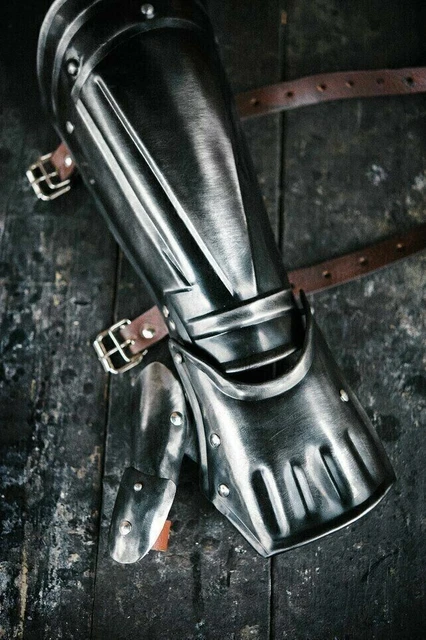 Bracer MEDIEVAL BLACKENED STEEL single bracer from Berserk anime for Guts ...