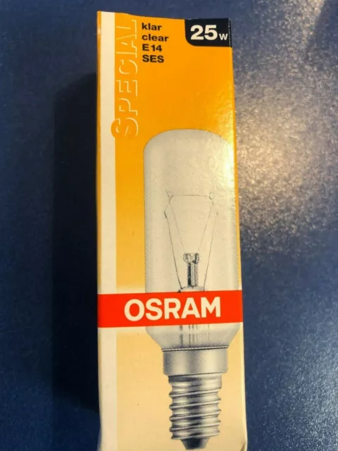 OSRAM Especial E14 / Ses T26/86 CL 25 25W Bombilla Clara 26x86MM Lámpara Tubo