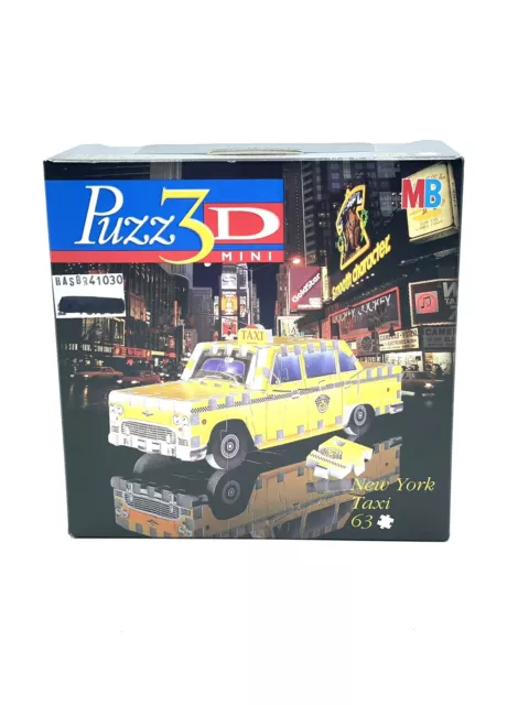 Puzz 3D Mini NEW YORK TAXI MB Puzzle Jigsaw New Vintage Sealed #NIB MZ