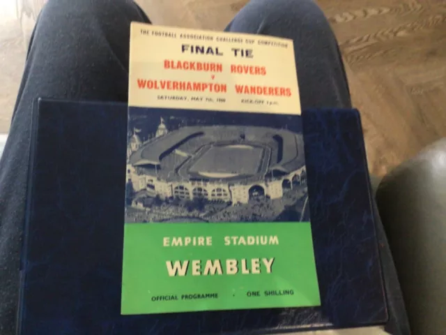 Football programme 1962 fa cup final blackburn rovers v Wolverhampton Wanderers