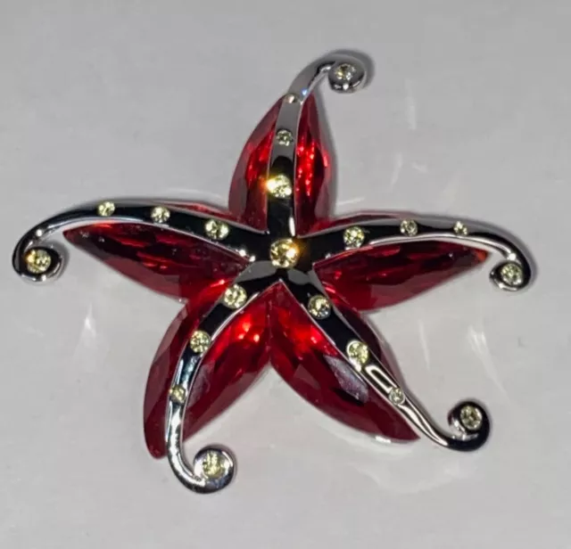 Swarovski pin brooch, Cremona Fish Multi Colored #626211, Mint w cert & box