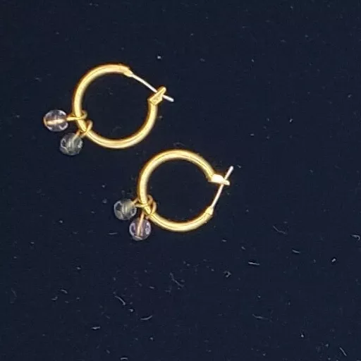 Liz Clairborne Hoop Earrings Goldentone Hypo-Allergenic