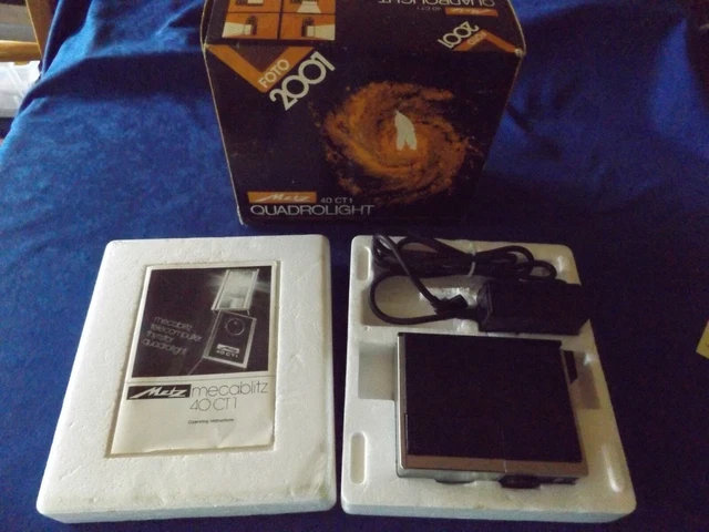 Metz Mecablitz 40 CT1 Quadrolight Flash in original packaging + instructions.
