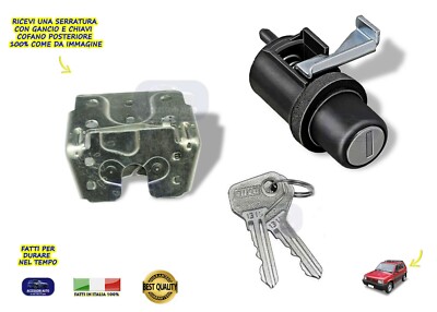 Sisley Serrature per Panda Sisley 4x4 Cilindretto Serratura Portiere Cofano Chiave kit 