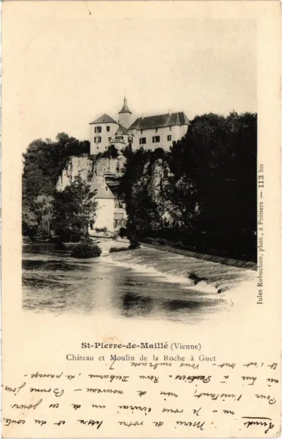 CPA St-Pierre-de-Maillé - Chateau et Moulin de la Roche a Guet (111589)