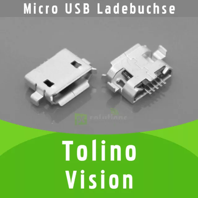 ✅ Tolino Vision Micro USB DC Buchse Ladebuchse Strombuchse Connector Socket Port