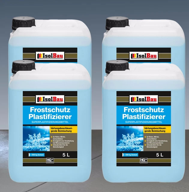 Additivo per calcestruzzo 20 L antigelo plastificante liquefattore per calcestruzzo liquefattore