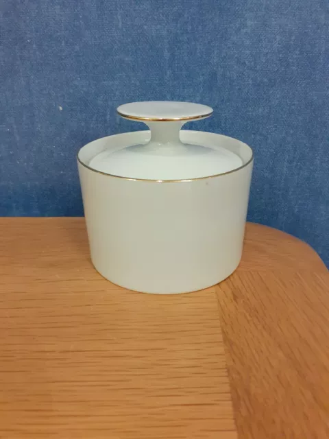 Thomas China Thin Gold Band Lidded Sugar Bowl