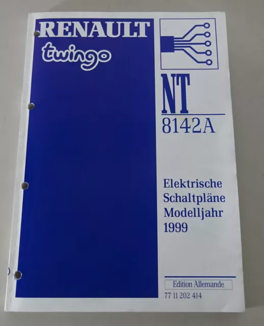 Manual de Taller Eléctrico/Diagramas de Cableado Renault Twingo Año Modelo 1999