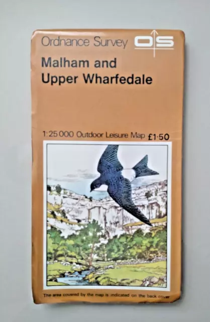 Malham & Upper Wharfedale OS Ordnance Survey Outdoor Leisure Map 1975