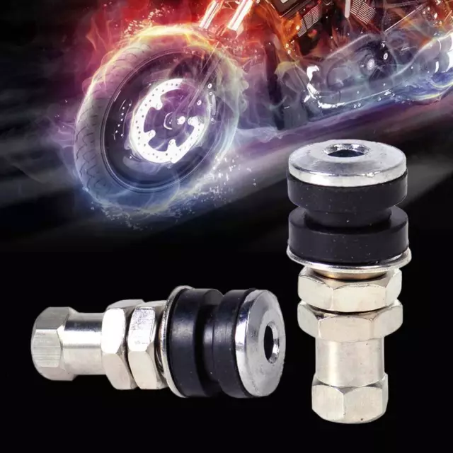 2pc Tire Type Wheel Schrader Valve Tubeless Stem Motorcycle Car Bike ATV Bicycle