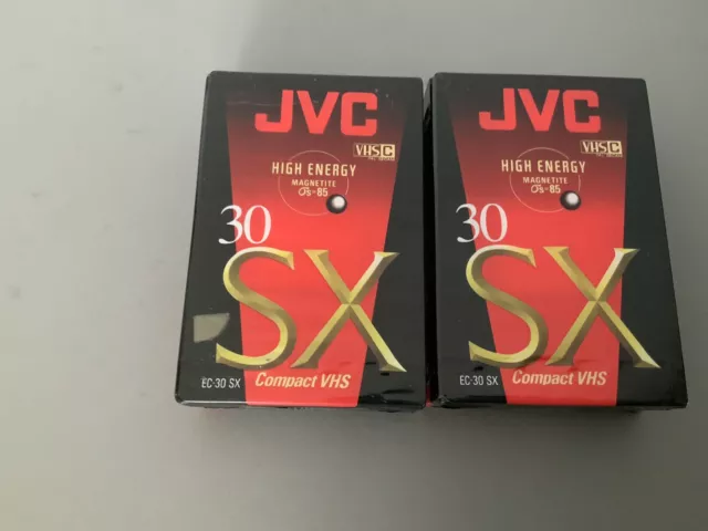 JVC 30 SX high energy magnetite compact vhs tape