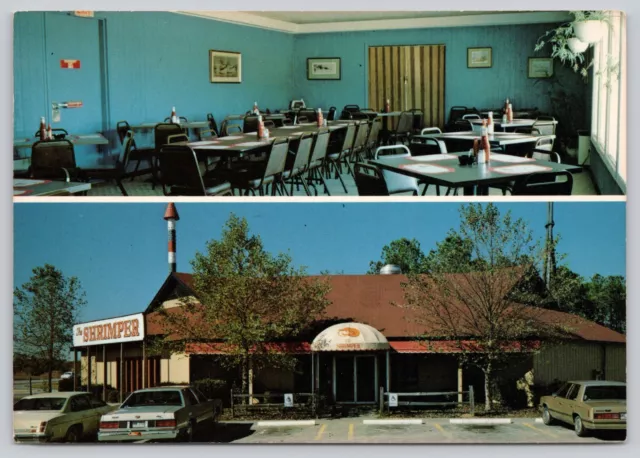 Postcard Santee South Carolina Split View The Santee Shrimper Restaurant