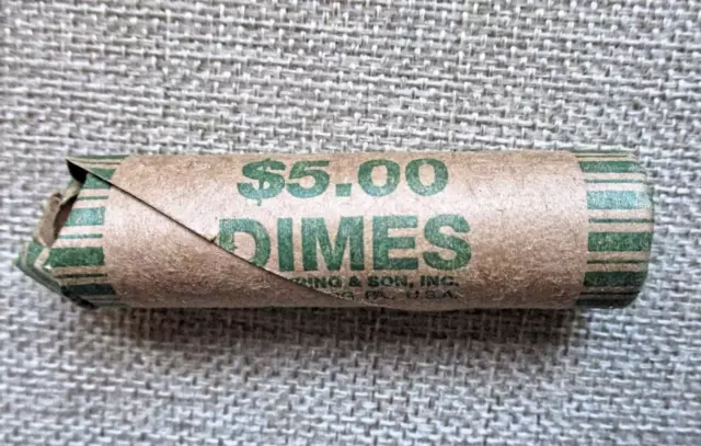 ROLL of 50 ROOSEVELT 90% SILVER DIMES.   Mixed dates & conditions. Free Shipping