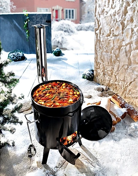 Eintopf Ofen Eintopfofen Outdoor Grill von Weltbild Gartenparty NEU & OVP