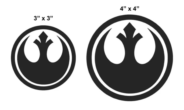 Star Wars Vinyl Decal Stickers - Star Wars Rebel Alliance with Border