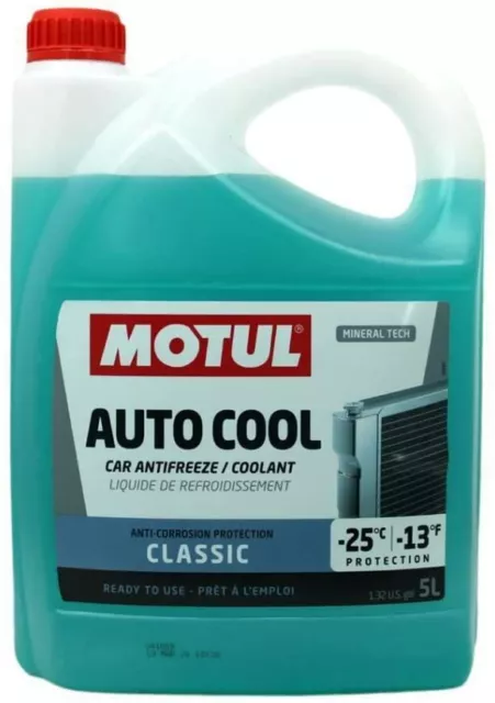 Liquido Radiatore Antigelo Verde Blu Motul Auto Cool Classic -25° pronto all'uso