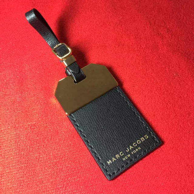 MARC JACOBS NEW York Black Leather Replacement Handbag Hanger Dangler ...
