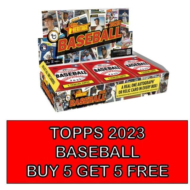 TOPPS 2023 BASEBALL HERITAGE - BASE CARDS - CARDS #1 to 200 **SELECT YOUR CARD**