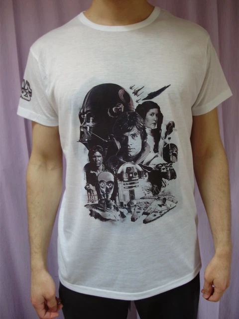 STAR WARS film MAGLIA T-SHIRT maglietta cinema saga Jedi NUOVA MOLTO BELLA !