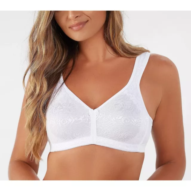 BREEZIES~WILD ROSE LACE Seamless Wirefree Bra~A260367~No Padding~Unlined  $8.99 - PicClick
