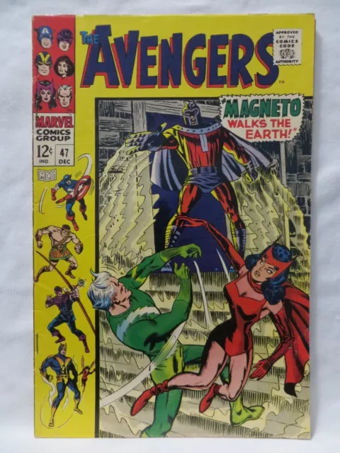 1967 Avengers Comic Book..vol.1..No.47..Marvel..giant-Man..wasp..magneto!!!!!