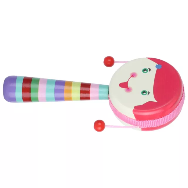 Rattle Toy Drum Instrument à Main Cartoon De Musique Portable Pour Bébé Todd SFD