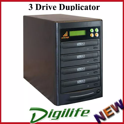 Evocept CopyBlast Ultimate DVD/CD 3 Drive Duplicator Copier Tower
