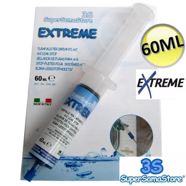 3S SELLADOR de FUGAS EXTREME CARTUCHO 60 ML PARA AIRE ACONDICIONADO R410A R134A